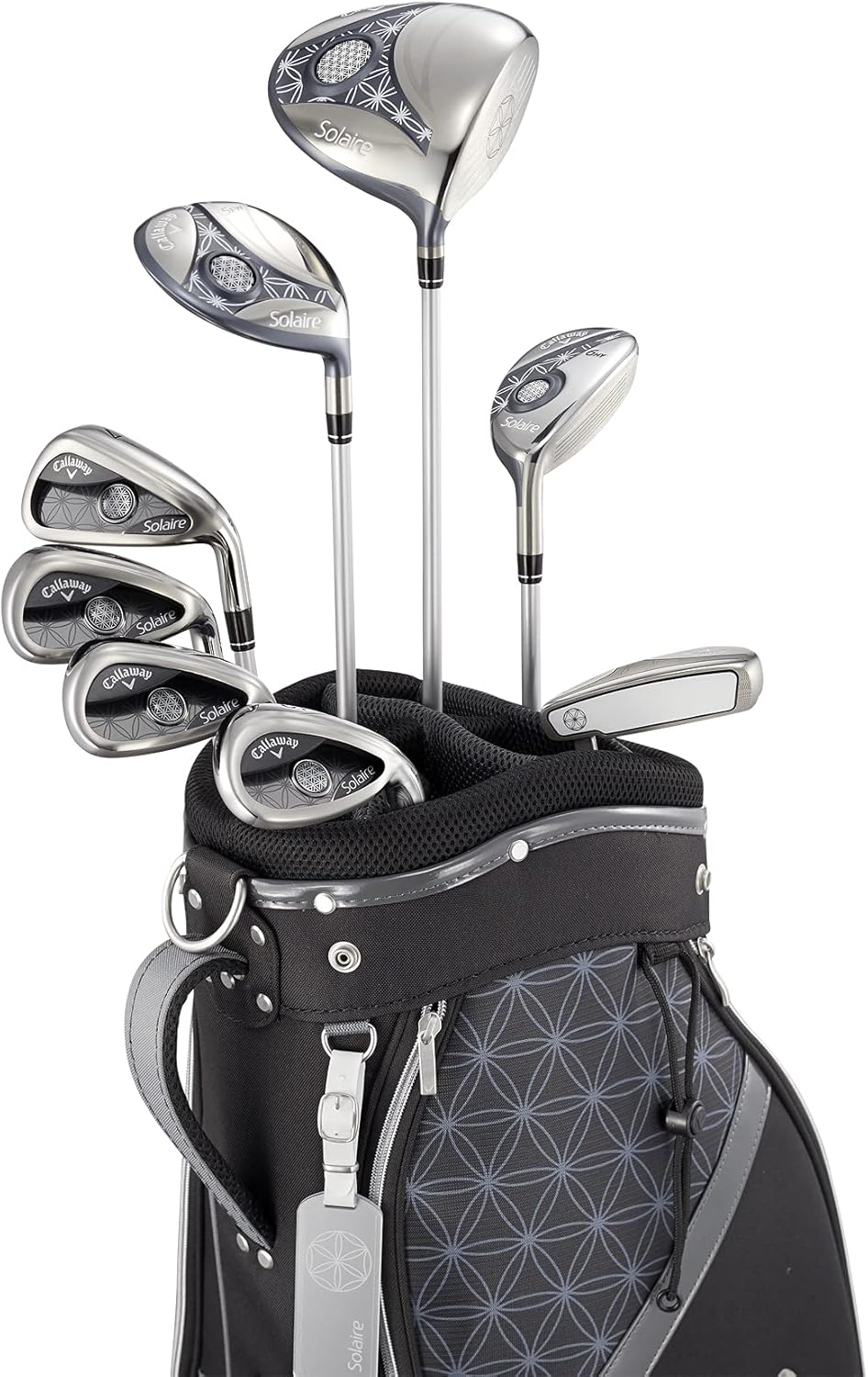 キャロウェイ (Callaway) クラブセット レディース SOLAIRE (8本セット, キャディバック, ヘッドカバー 付き)