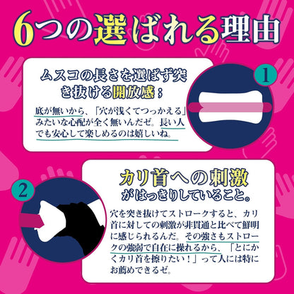 【寝取られ日記】2穴リアル構造オナホール｜強刺激きつめ貫通タイプ｜670g高重量・高密度素材｜男性用アダルトグッズ