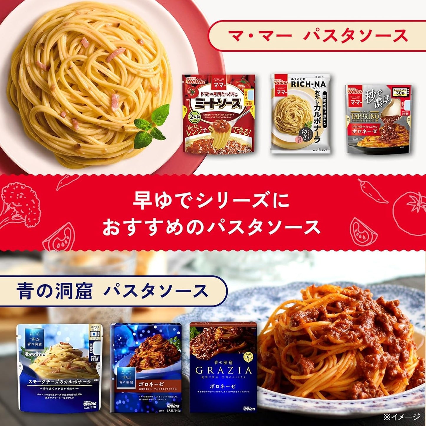 マ・マー 早ゆで 3分 スパゲティ 1.6mm 500g×4袋（ 約20人前 ）アルデンテ パスタ 麺 時短 レンジ調理 簡単 手軽 調理 計量不要 ( 結束タイプ / チャック付袋 ）FineFast