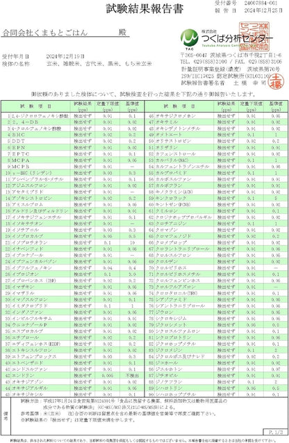 【熊本県産】 もち米 玄米 赤米 ブレンド 1.8kg 餅米 モチモチ食感・残留農薬ゼロ・放射能ゼロ・重金属基準クリア・真空用パックチャック付き
