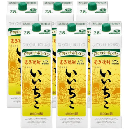いいちこパック 25度 [ 焼酎 大分県 1800ml×6本 ]