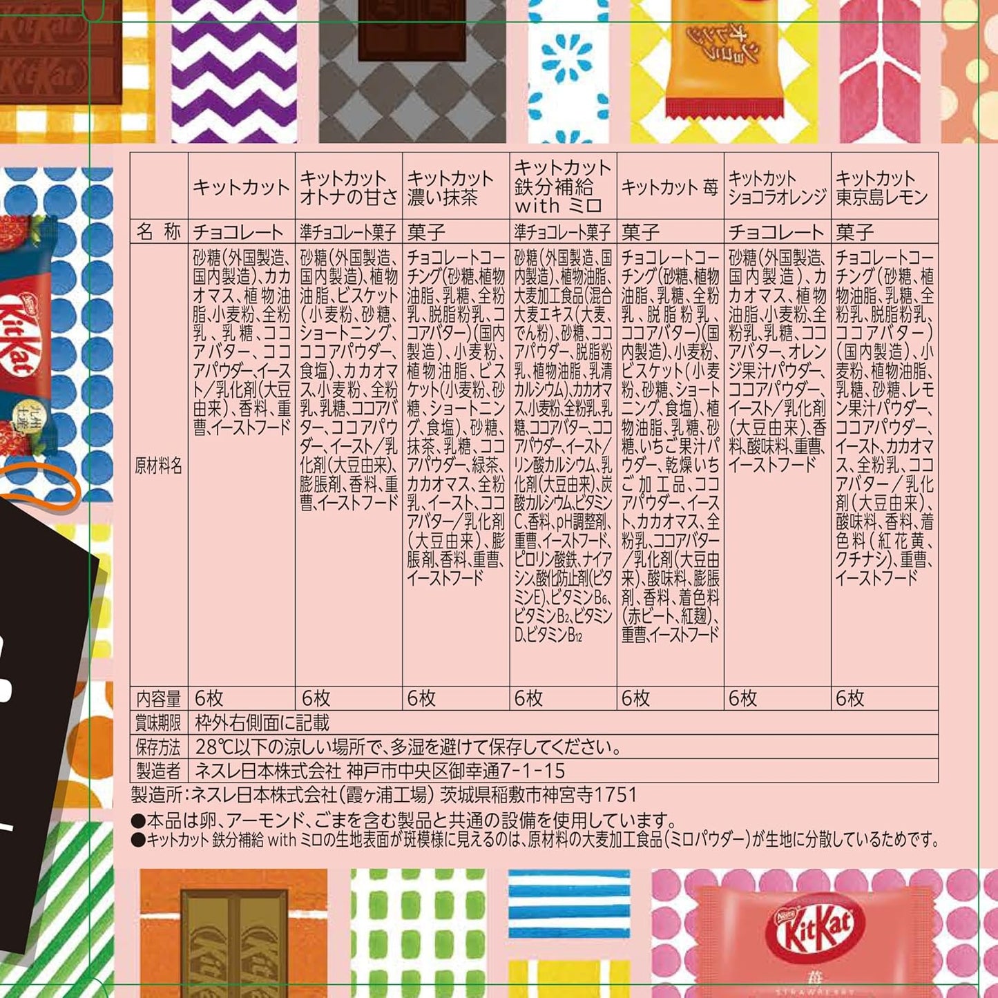 ネスレ キットカット ミニ バラエティパーティーボックス 70枚,チョコレート ※時期によりセット内容に変更あり