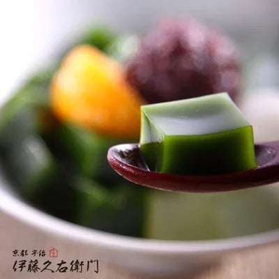 伊藤久右衛門 母の日 宇治抹茶あんみつ 4個入 (ゼリー 寒天 白玉 小豆 抹茶蜜 みかん) あんみつ ギフト 誕生日 プレゼント 50代 60代 70代 スイーツ お菓子