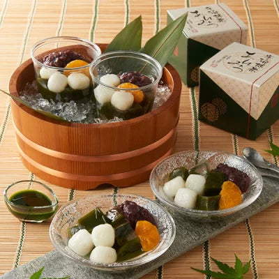 伊藤久右衛門 母の日 宇治抹茶あんみつ 4個入 (ゼリー 寒天 白玉 小豆 抹茶蜜 みかん) あんみつ ギフト 誕生日 プレゼント 50代 60代 70代 スイーツ お菓子